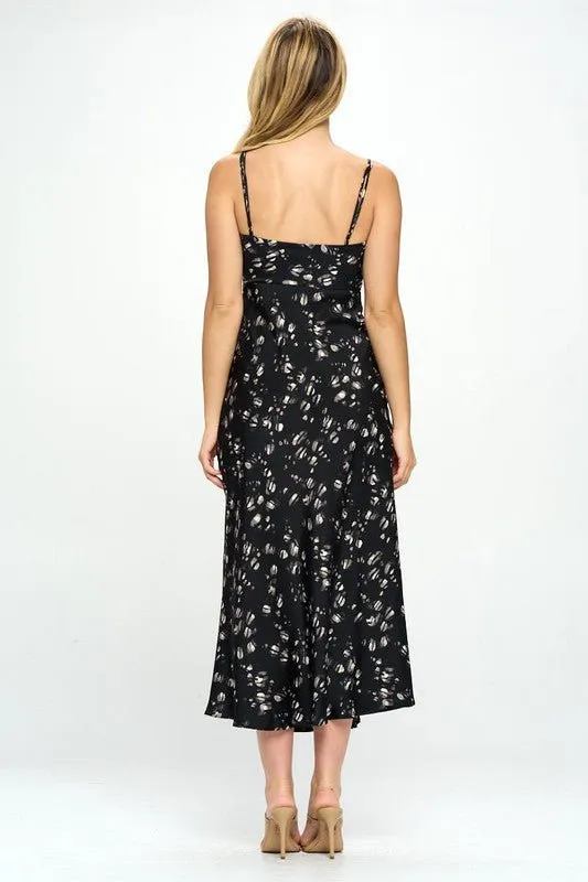 Satin Floral Bustier Dress