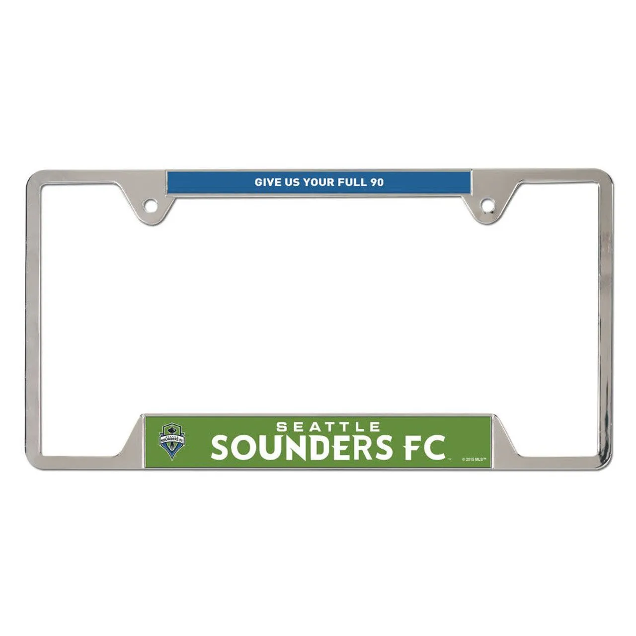 Seattle Sounders License Plate Frame Metal