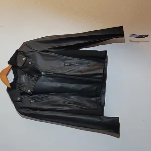 SEBBY COLLECTION Large Moto Zipper Jacket Pockets Detachable  Hood