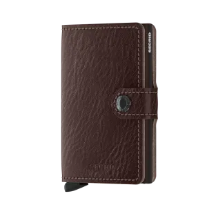 SECRID Miniwallet Leather - Veg Tanned Espresso-Brown