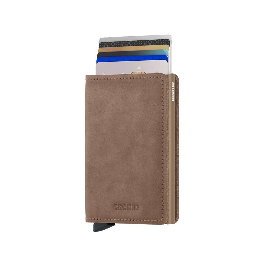 SECRID Slimwallet Leather - Vintage Taupe