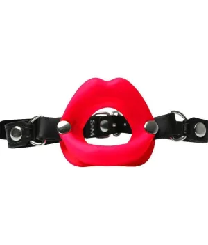 Sex and Mischief Red Silicone Lip Shaped Mouth Gag