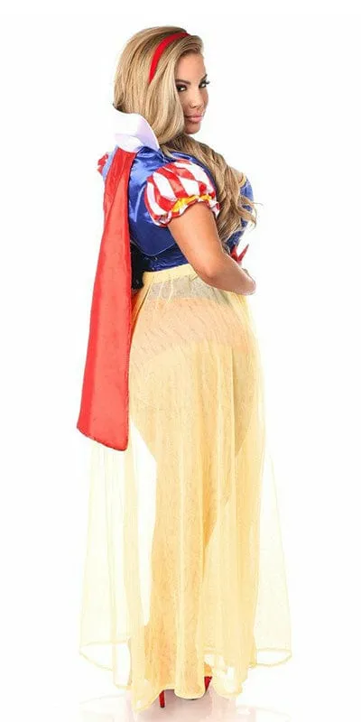 Sexy Deluxe 4 Piece Snow Princess Halloween Costume