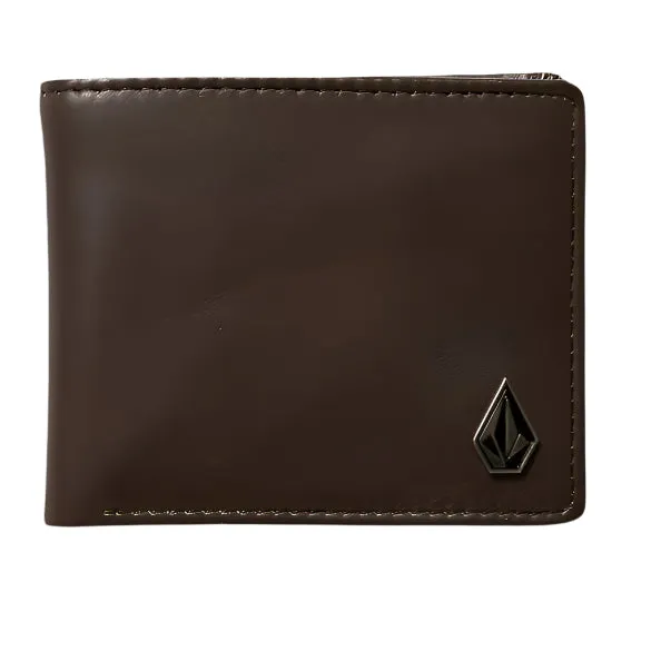 Single Stone Leather Wallet - Brown Stone