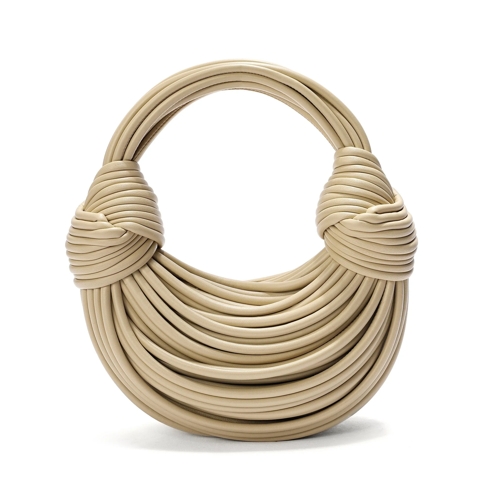 Smooth Leather String Bag