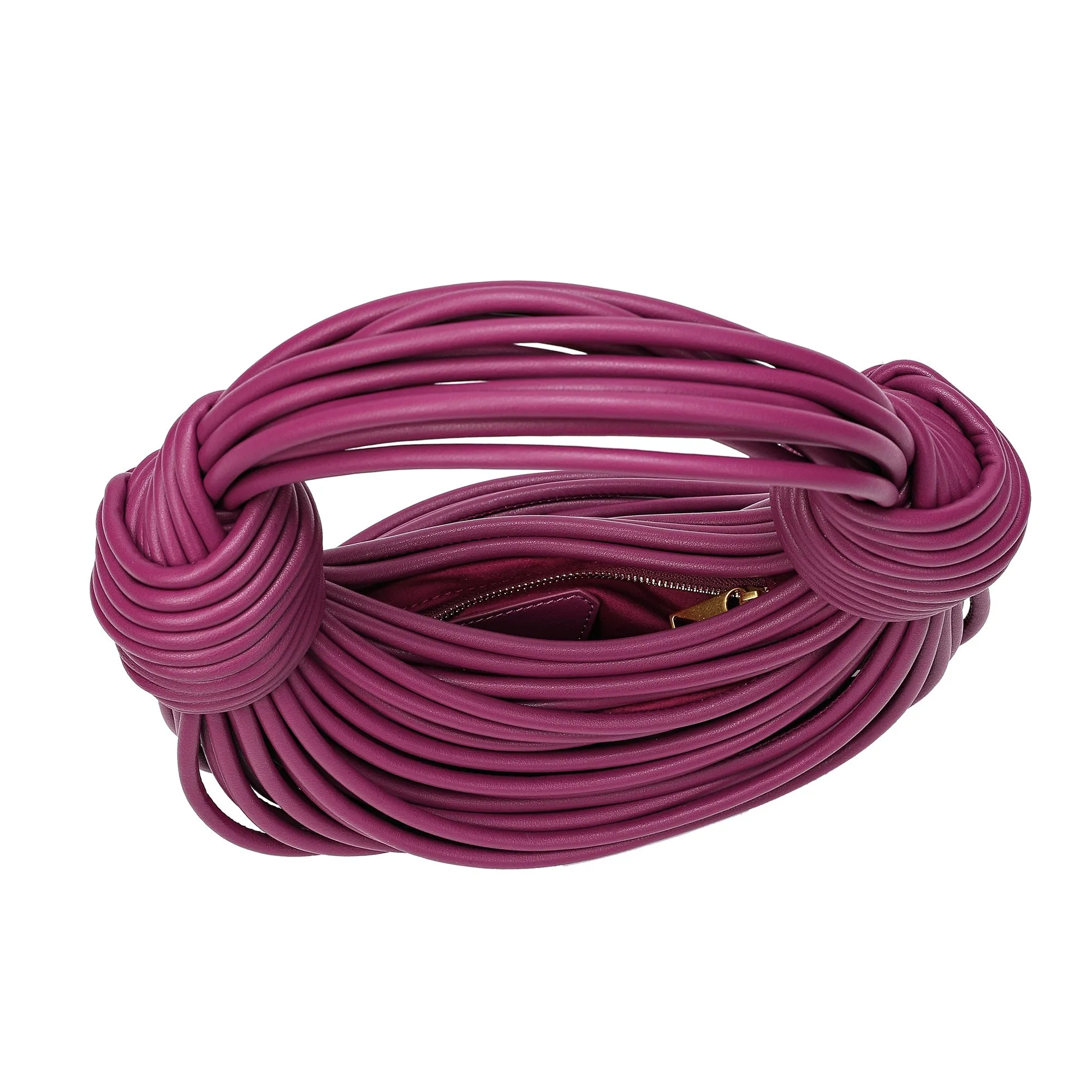 Smooth Leather String Bag