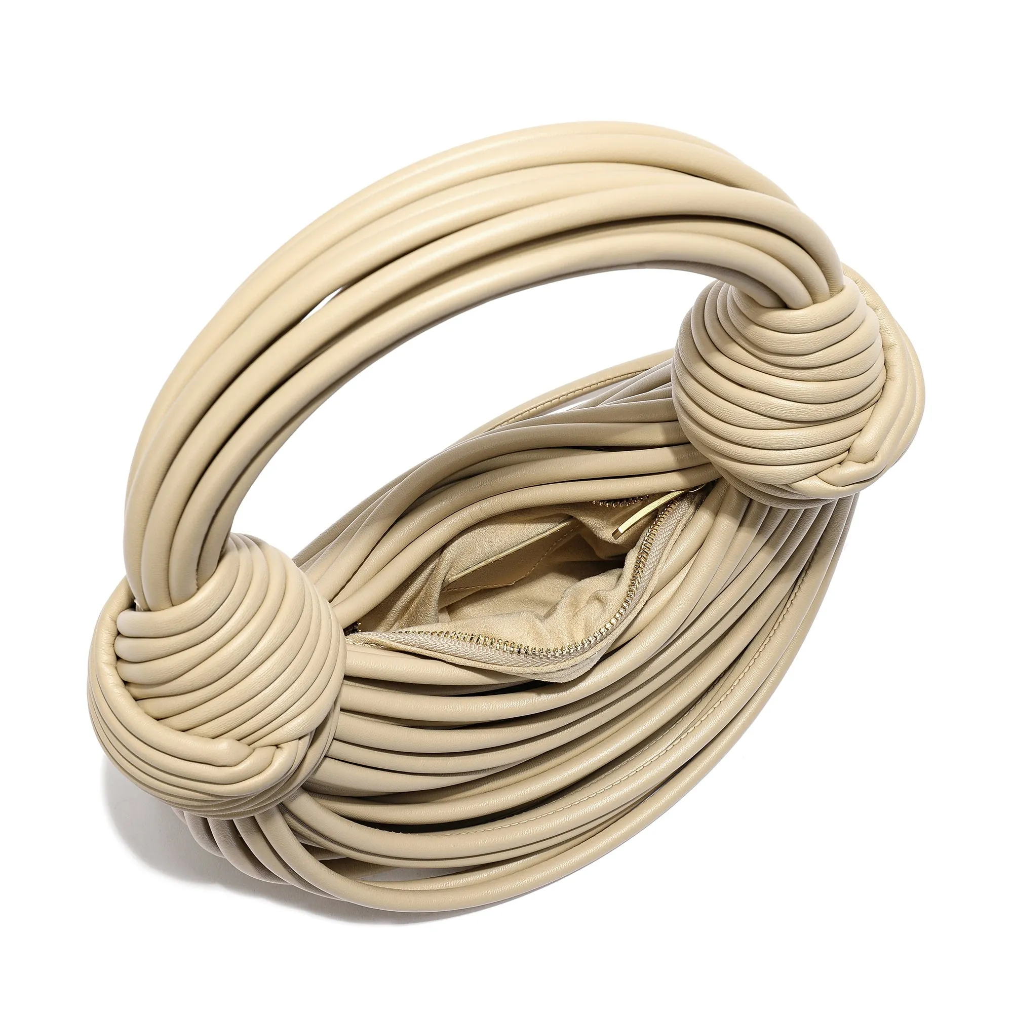 Smooth Leather String Bag