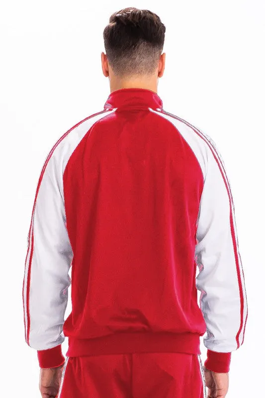 SNAKE SIDE PRINT TRACK JACKET