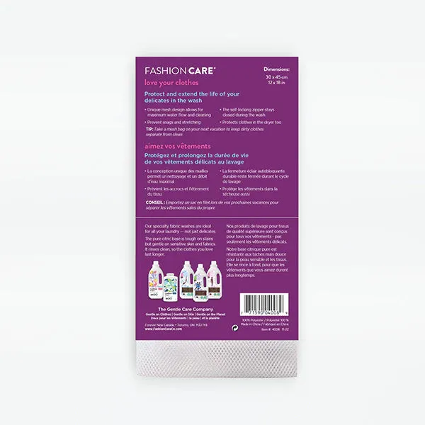 Soft Mesh Wash Bag In White - Fashion Care