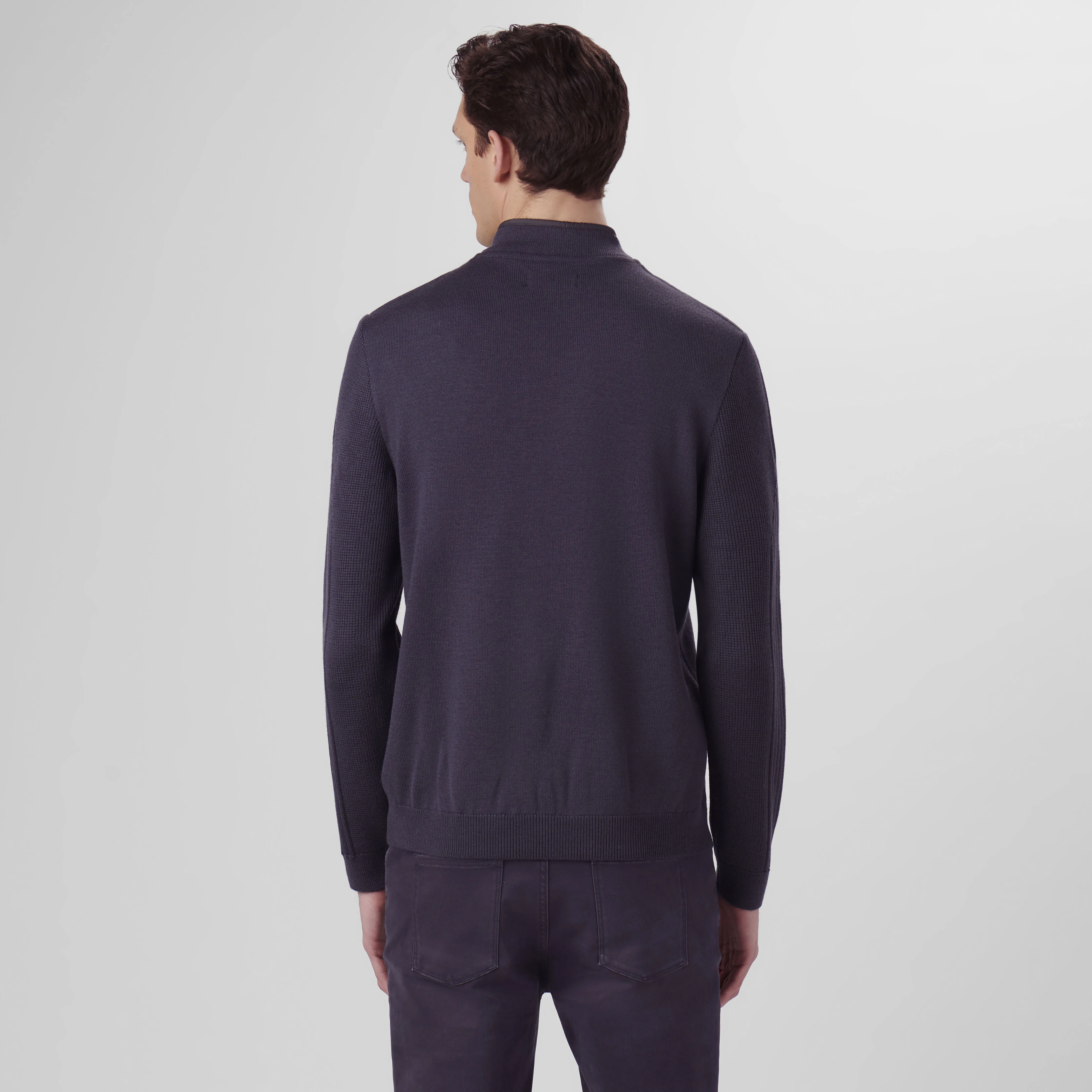 Solid Quarter Zip Sweater