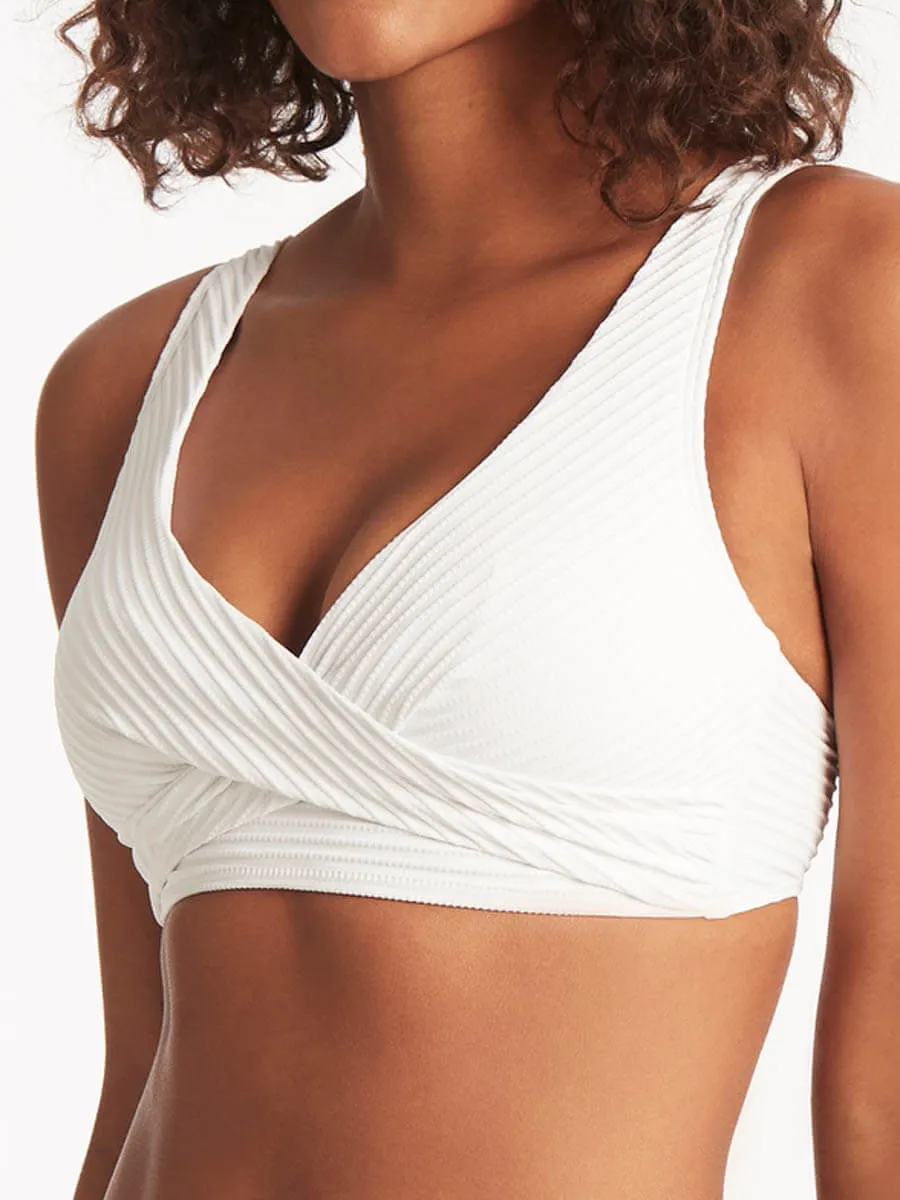 Spinnaker Cross Front Multifit Top in White
