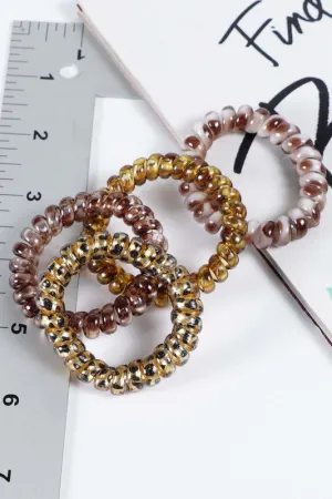 Spiral Hair Ties - 4 for $5