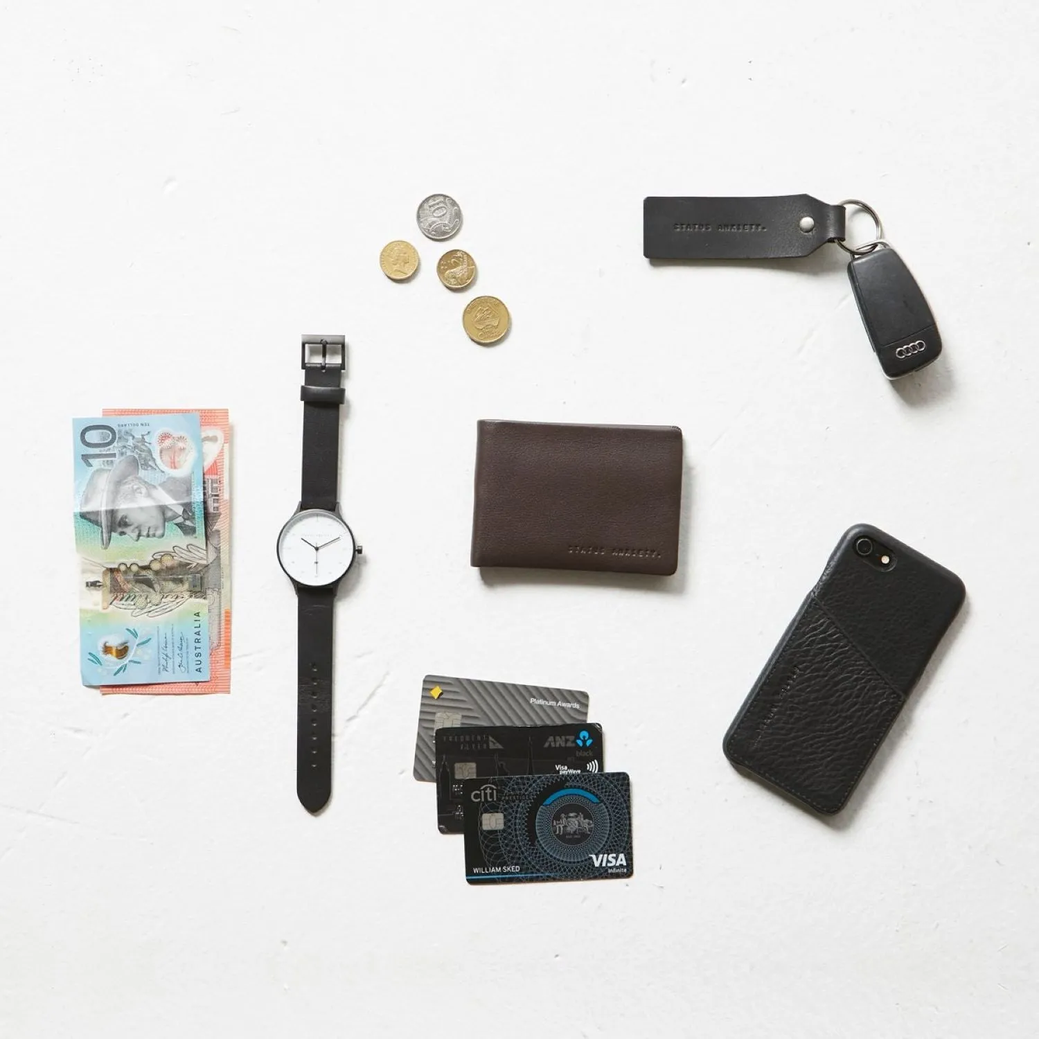 Status Anxiety Jonah Italian Leather Wallet