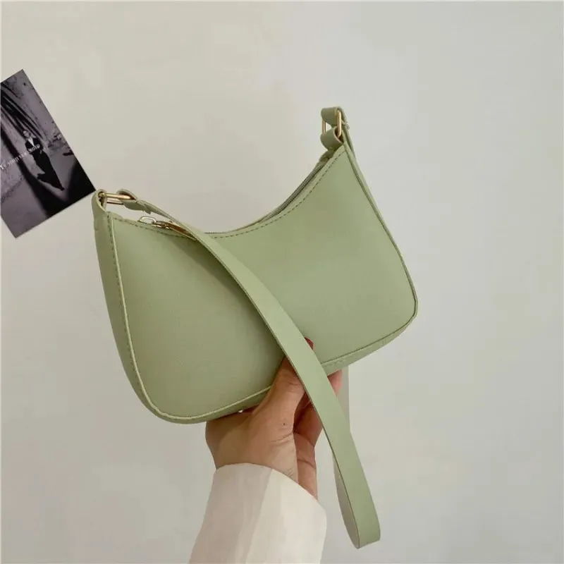 Stay Stylish and Organized with Our Large Capacity Underarm Shoulder Bag Lady Casual PU Leather