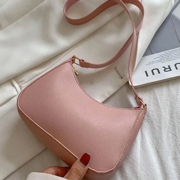 Stay Stylish and Organized with Our Large Capacity Underarm Shoulder Bag Lady Casual PU Leather