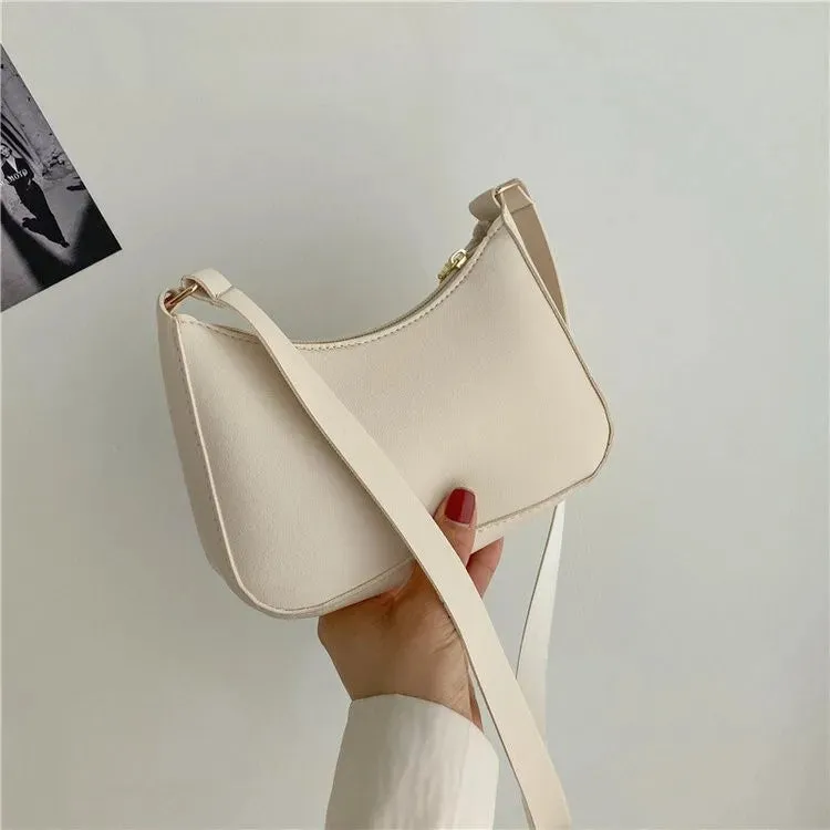 Stay Stylish and Organized with Our Large Capacity Underarm Shoulder Bag Lady Casual PU Leather