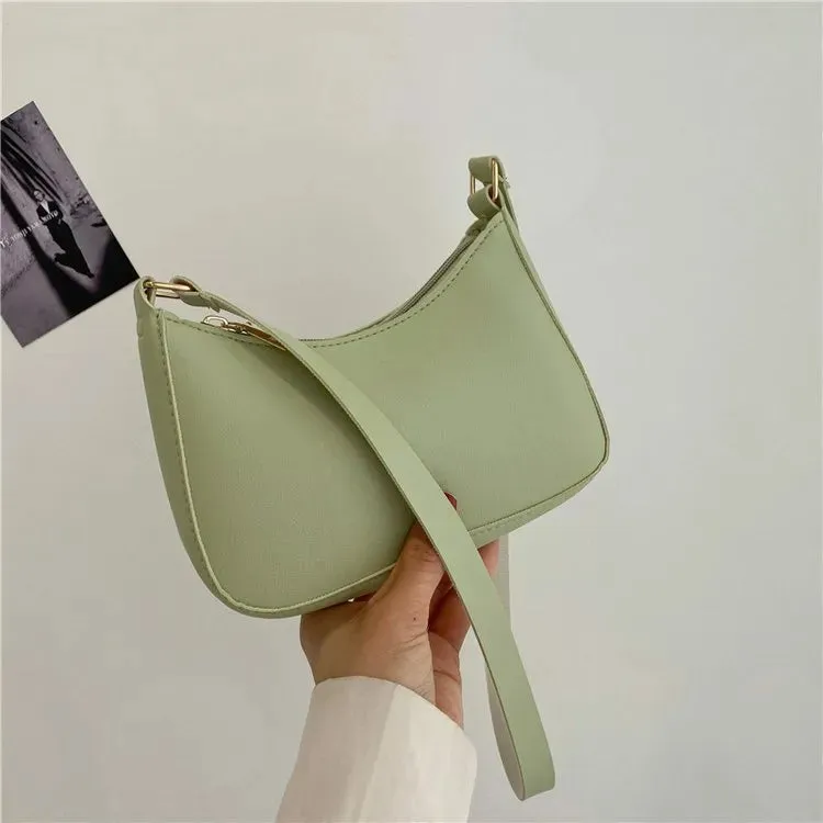 Stay Stylish and Organized with Our Large Capacity Underarm Shoulder Bag Lady Casual PU Leather