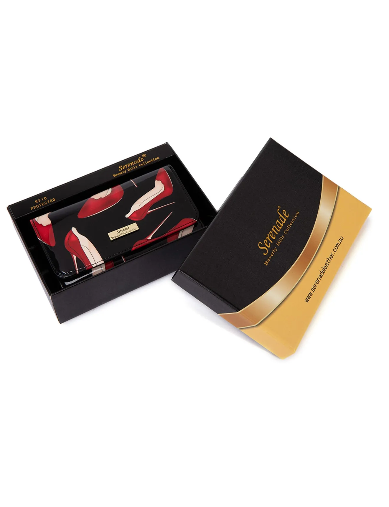 STILETTO MED LEATHER RFID WALLET- WSF1902
