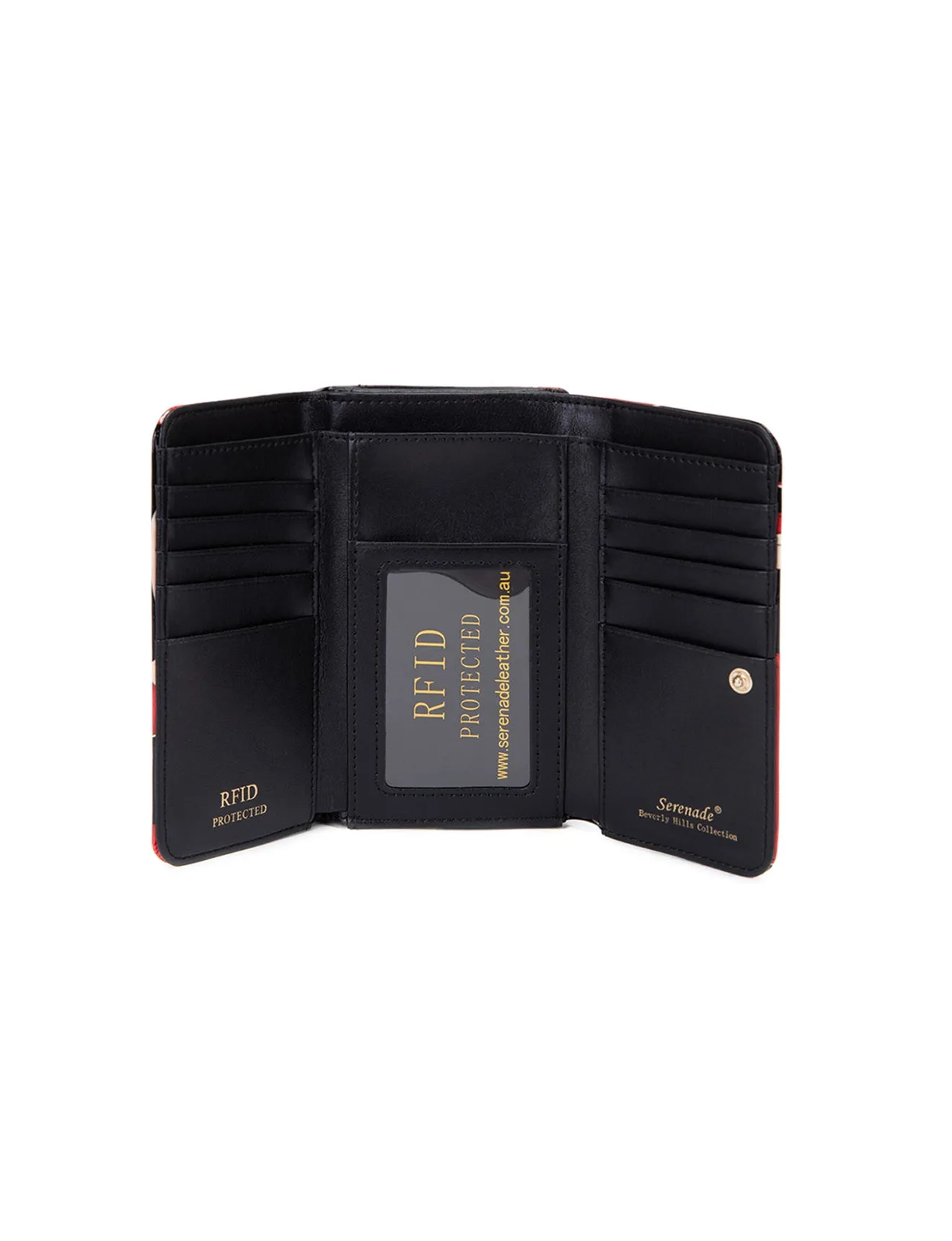 STILETTO MED LEATHER RFID WALLET- WSF1902