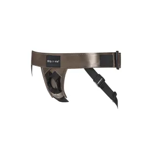 Strap On me - Leatherette Harness  Curious - Bronze