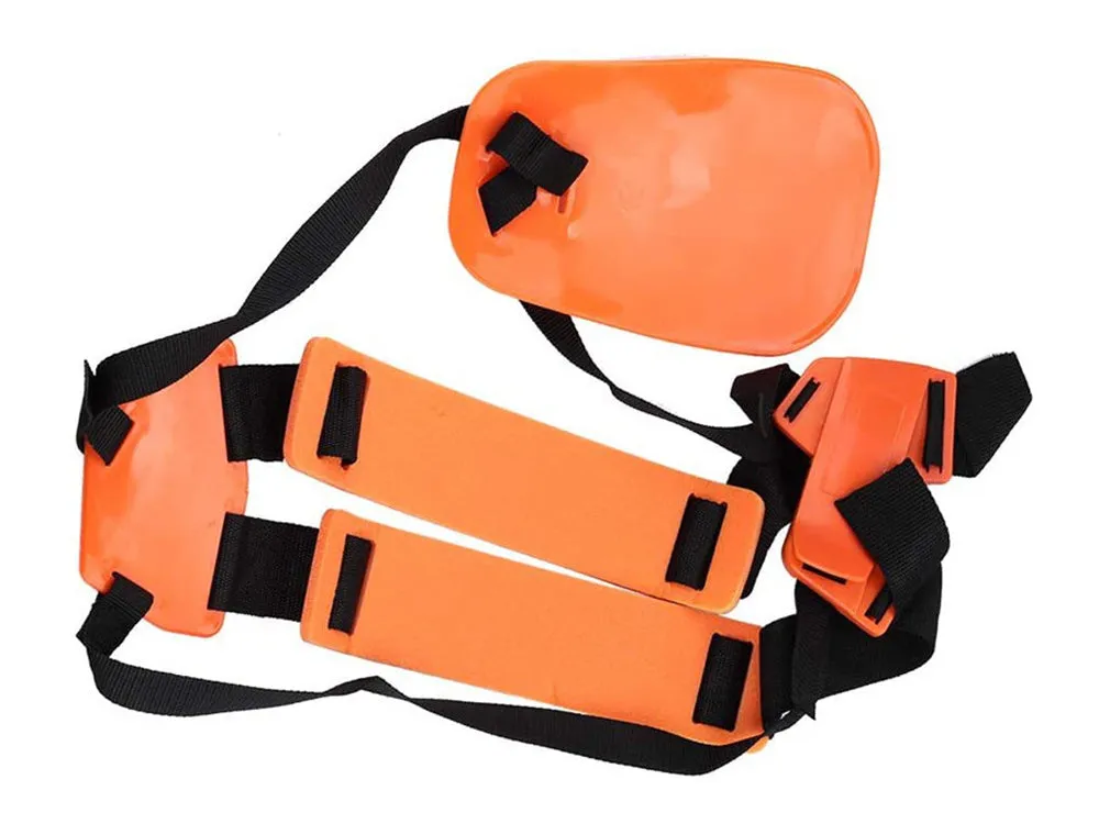 Strimmer Double Shoulder Harness Strap w/ Padded Belt for Brush Cutter Trimmer