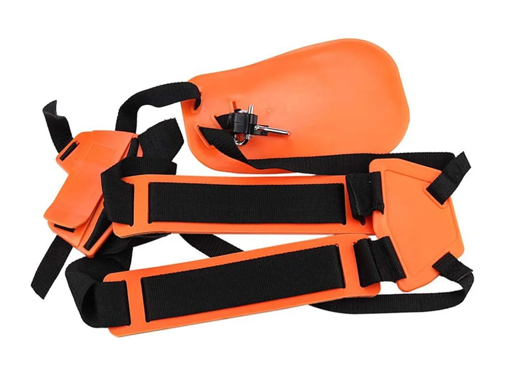 Strimmer Double Shoulder Harness Strap w/ Padded Belt for Brush Cutter Trimmer