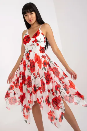 Summer dress with adjustable straps