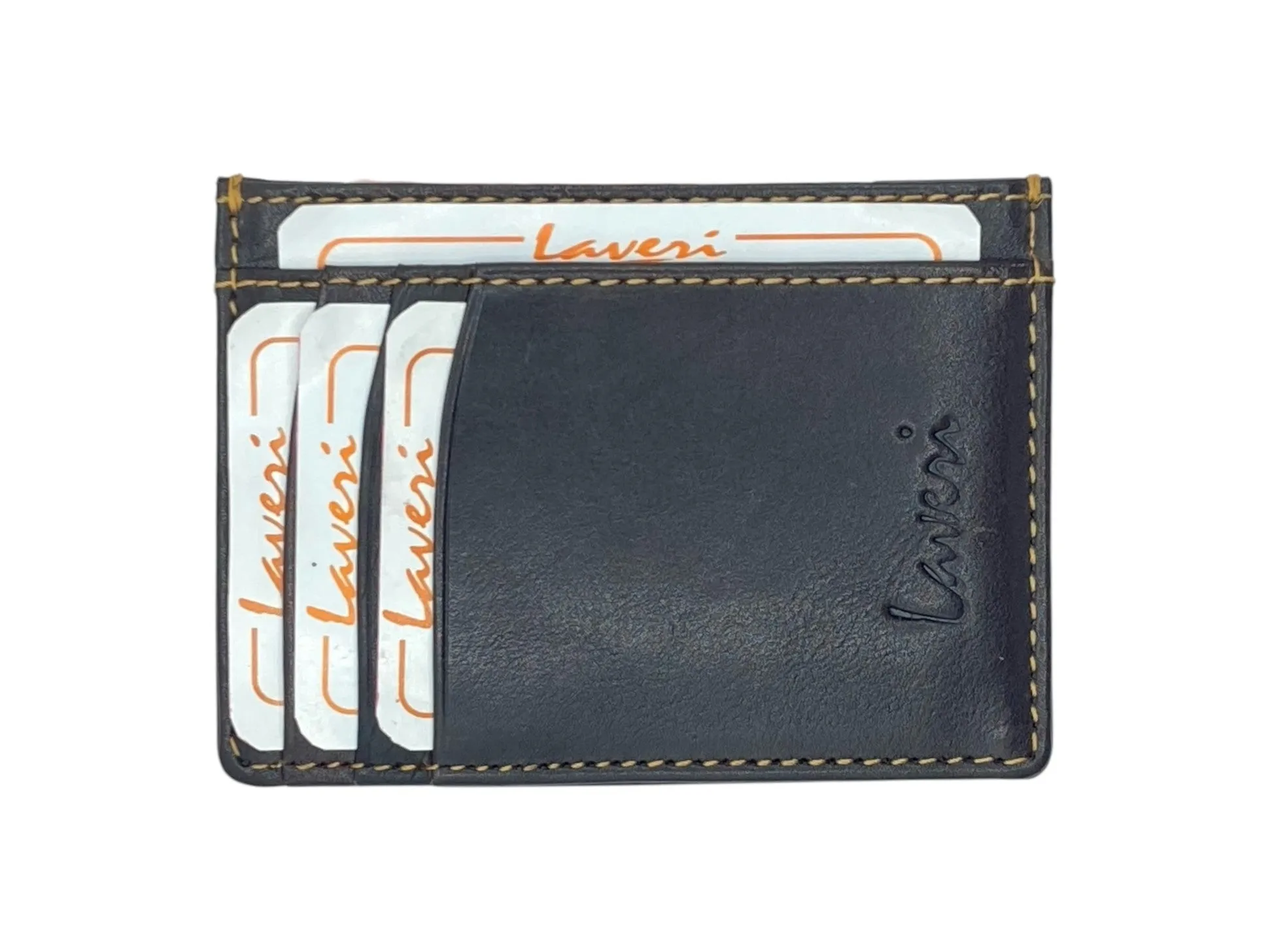 Super Slim Soft Genuine Leather Card Holder, Mini Credit Card Wallet # 1598N