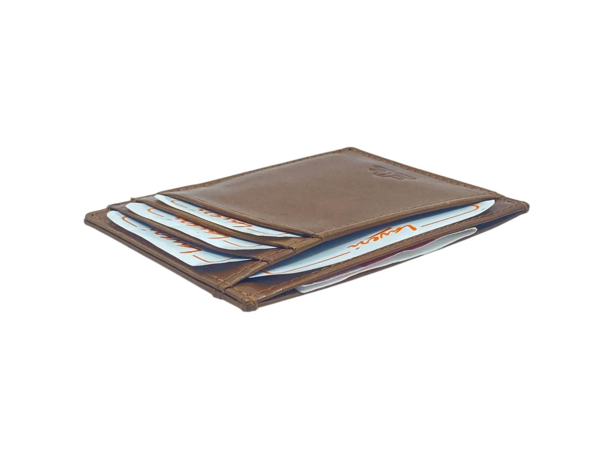Super Slim Soft Genuine Leather Card Holder, Mini Credit Card Wallet # 1598N