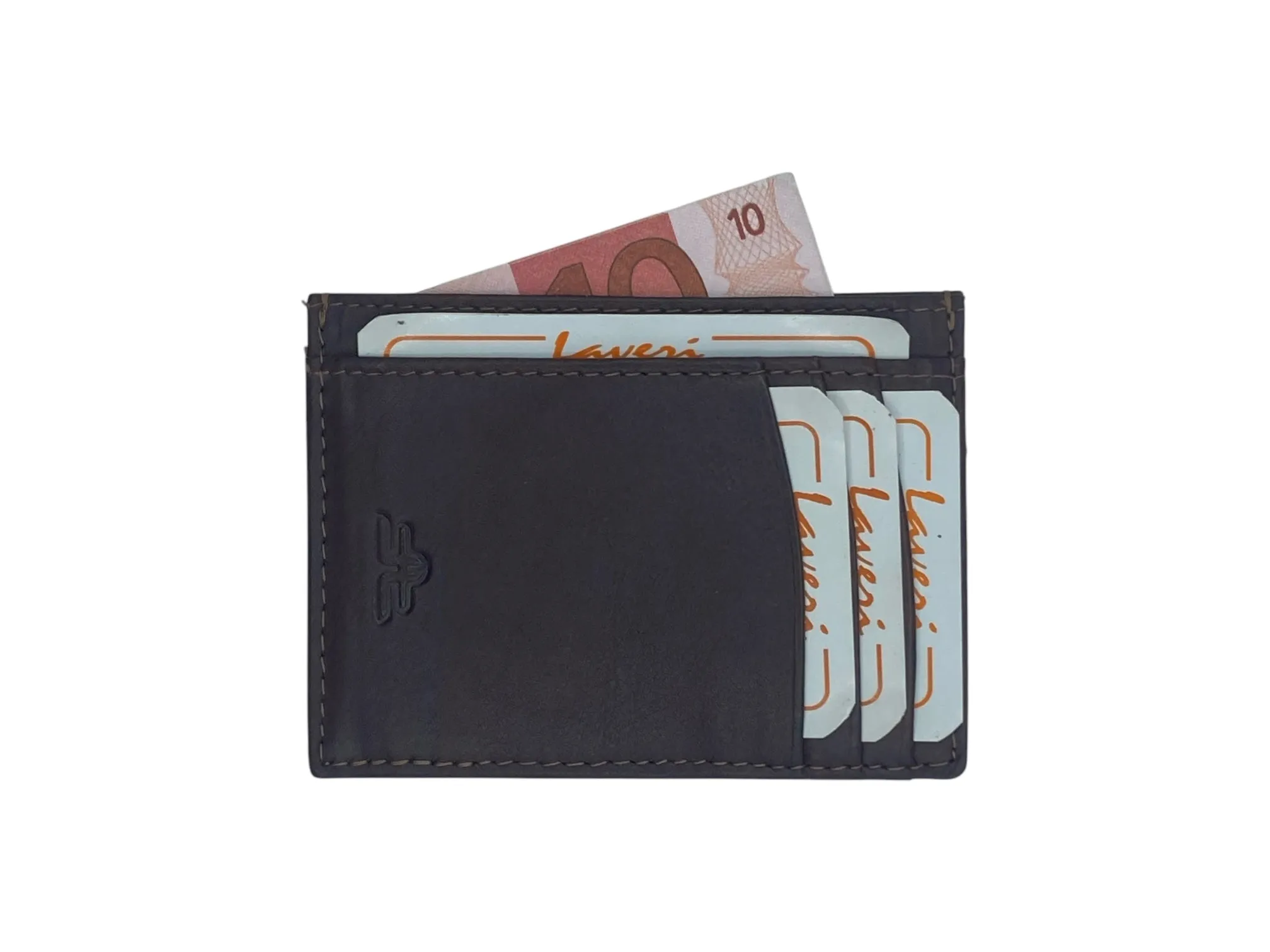 Super Slim Soft Genuine Leather Card Holder, Mini Credit Card Wallet # 1598N