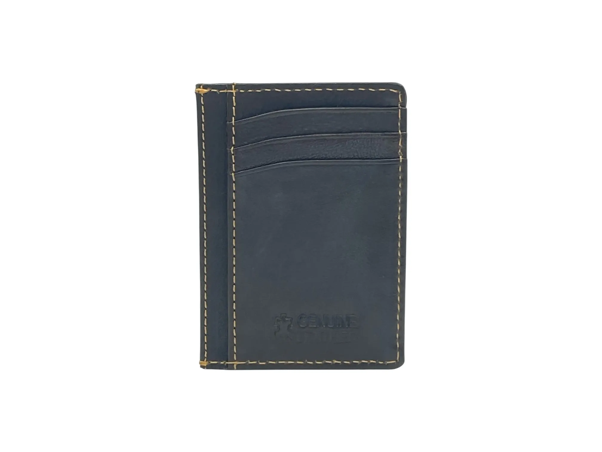 Super Slim Soft Genuine Leather Card Holder, Mini Credit Card Wallet # 1598N