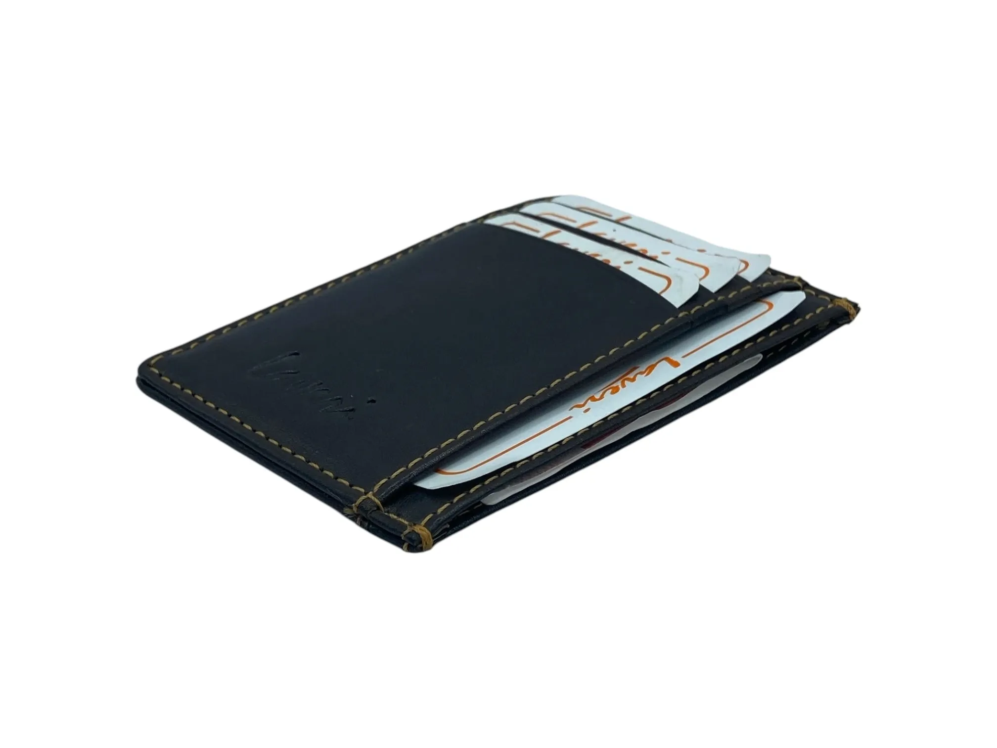 Super Slim Soft Genuine Leather Card Holder, Mini Credit Card Wallet # 1598N