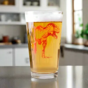 T-Rex Dinosaur Pint Glass