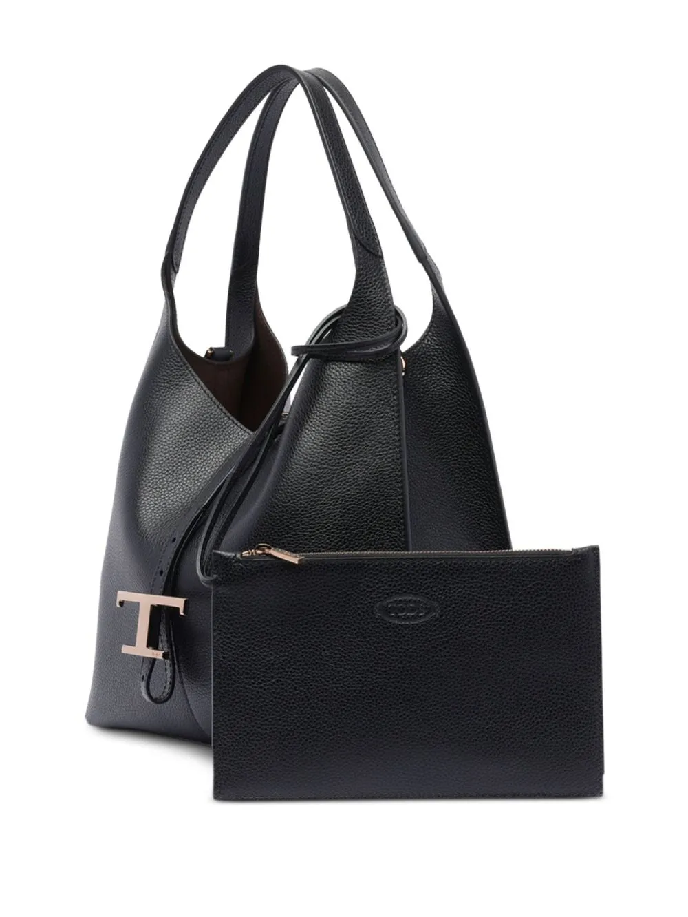 T timeless small leather shoulder bag