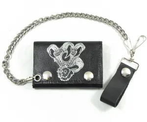 TC304-73 Tri-Fold Wallet w/Chain- Claw w/Motor