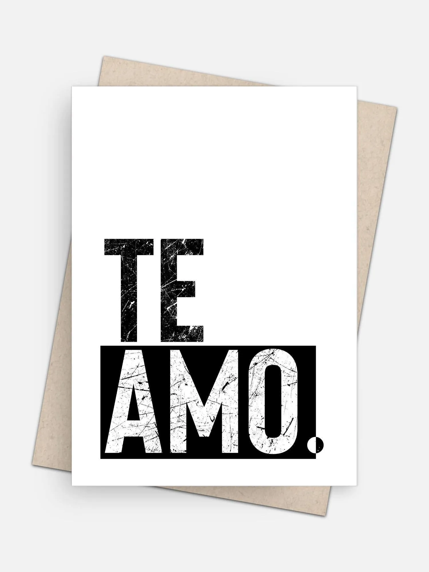 Te Amo Love Card