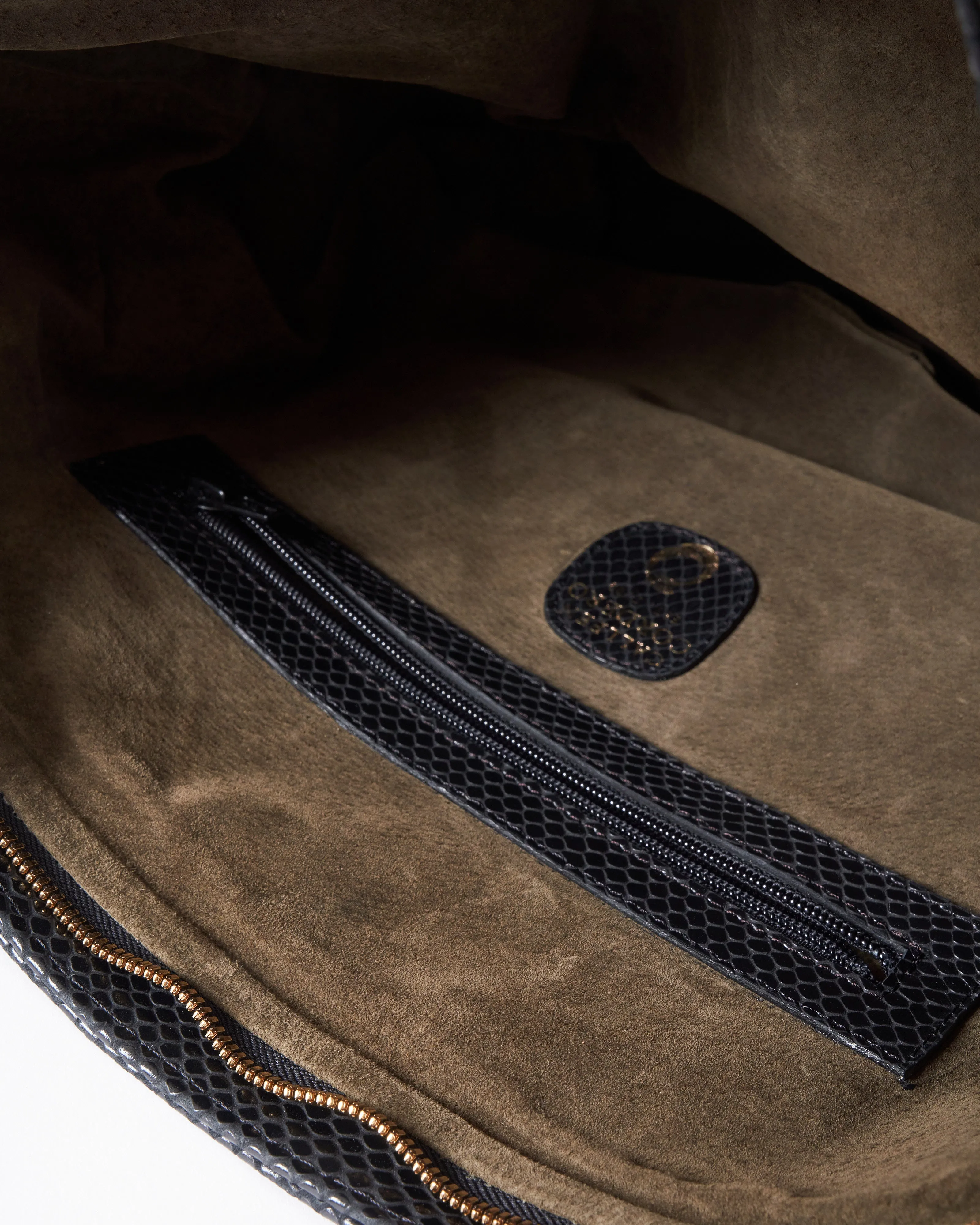 tessa crossbody - black snake