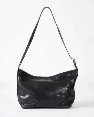 tessa crossbody - black snake