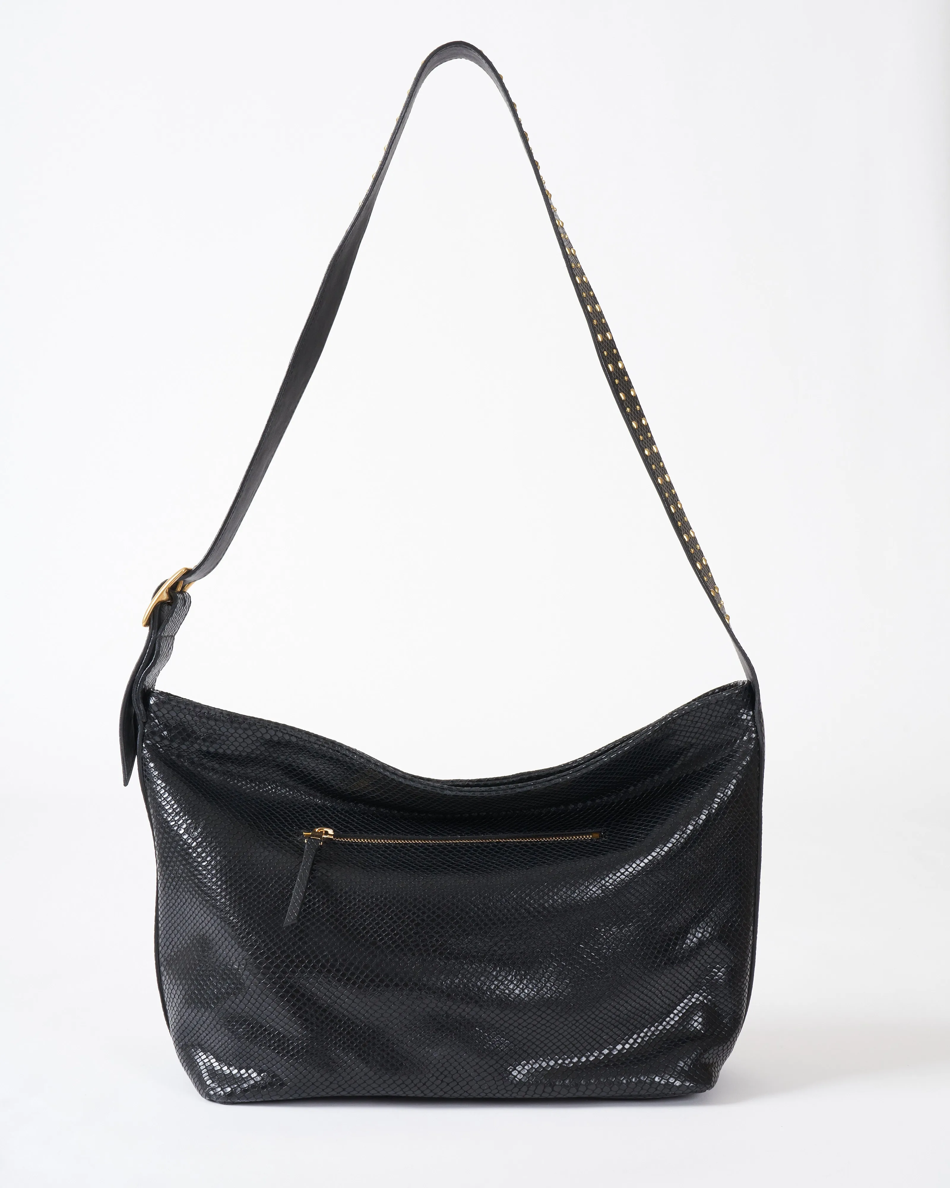 tessa crossbody - black snake