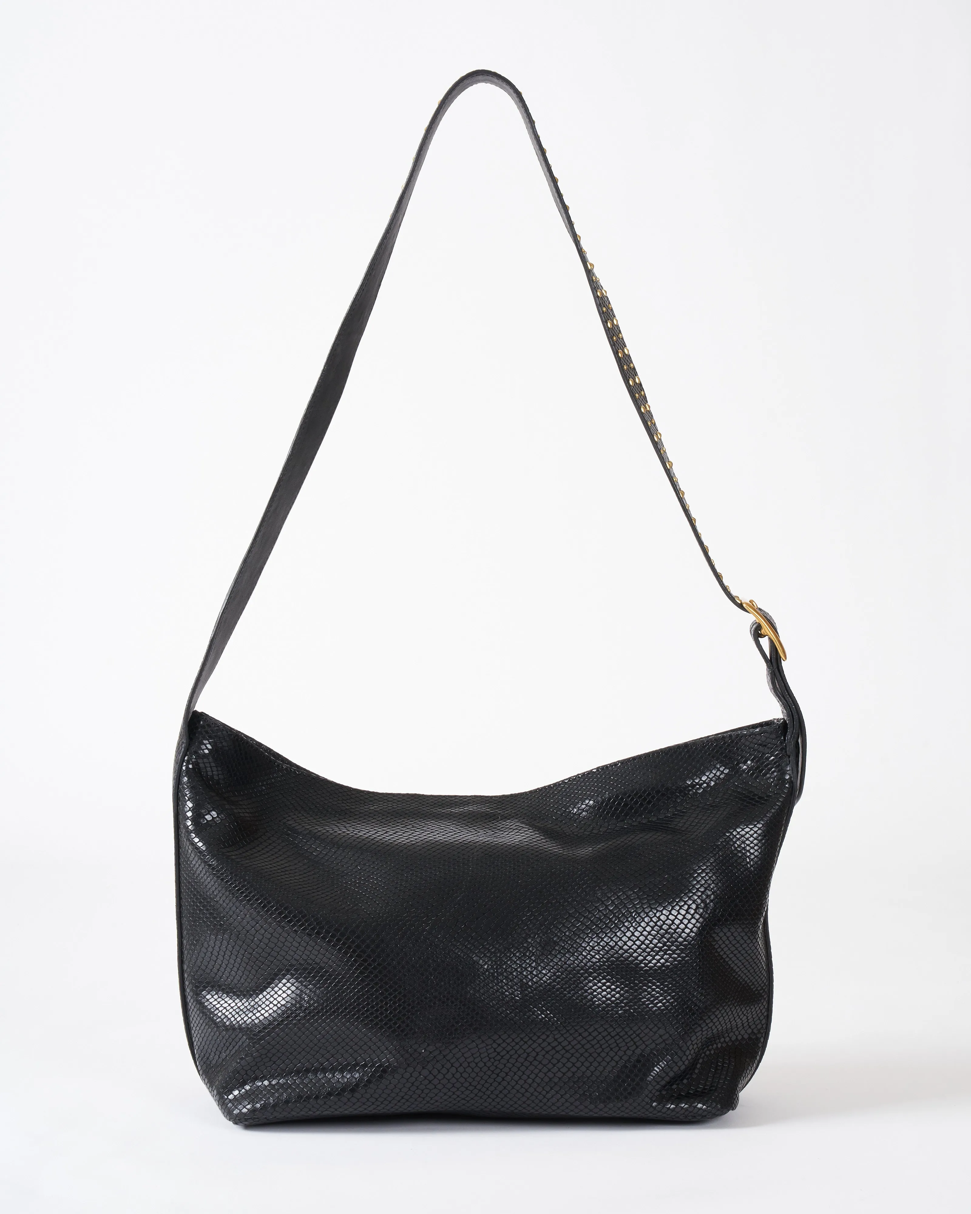 tessa crossbody - black snake
