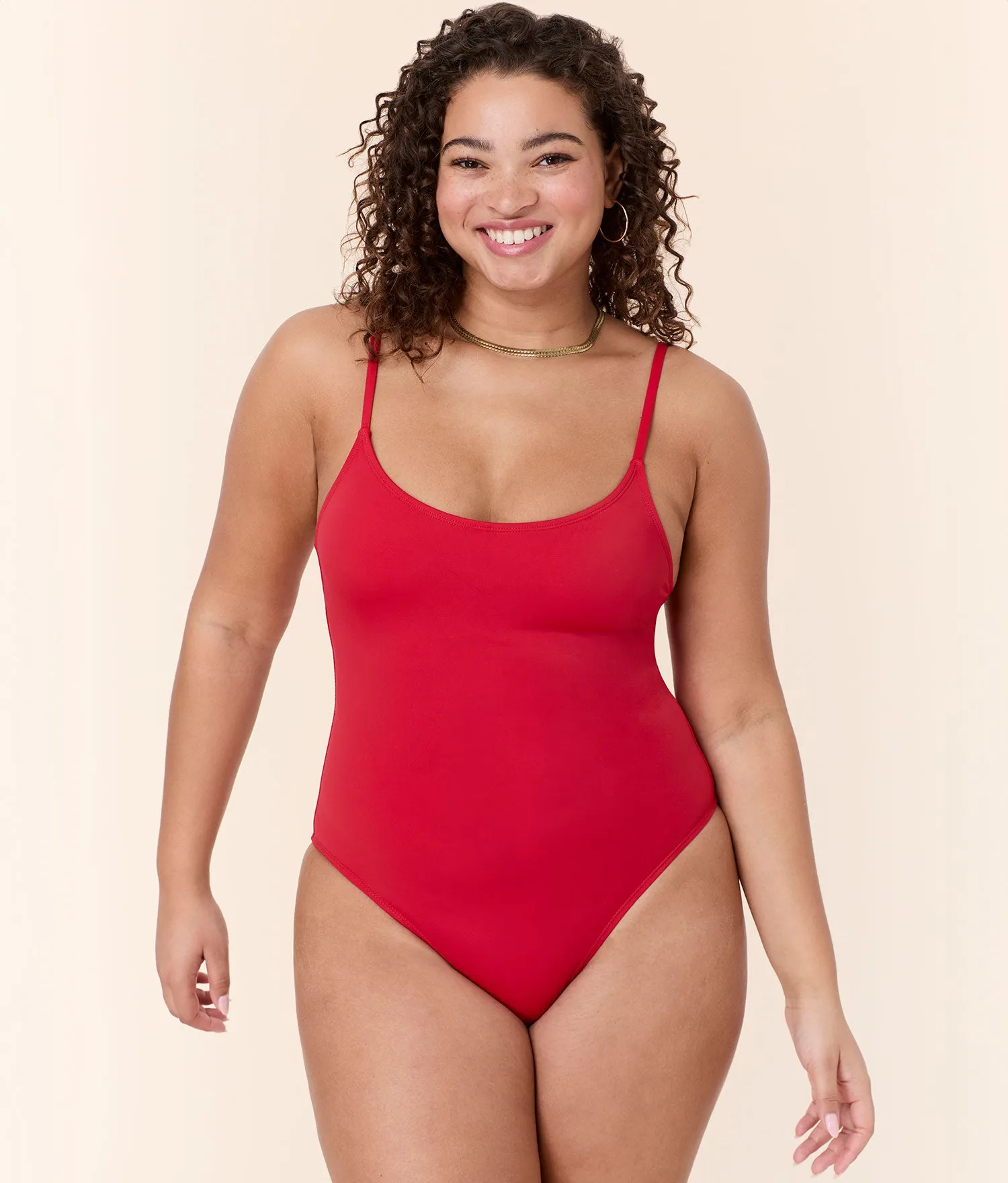 The Amalfi One Piece - Eco Nylon - Cherry Red - Classic