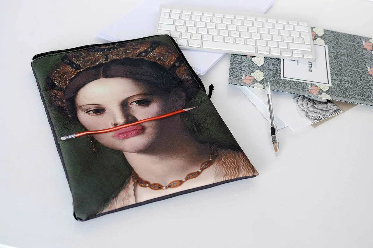 The Orange Pencil Clutch