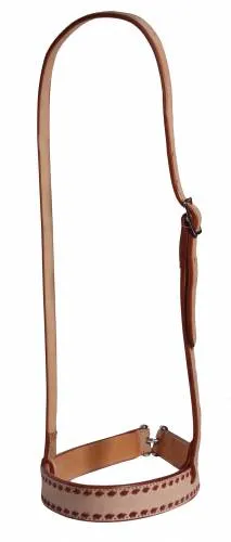 TK3P5004 Noseband Tiedown Leather "Roughout"