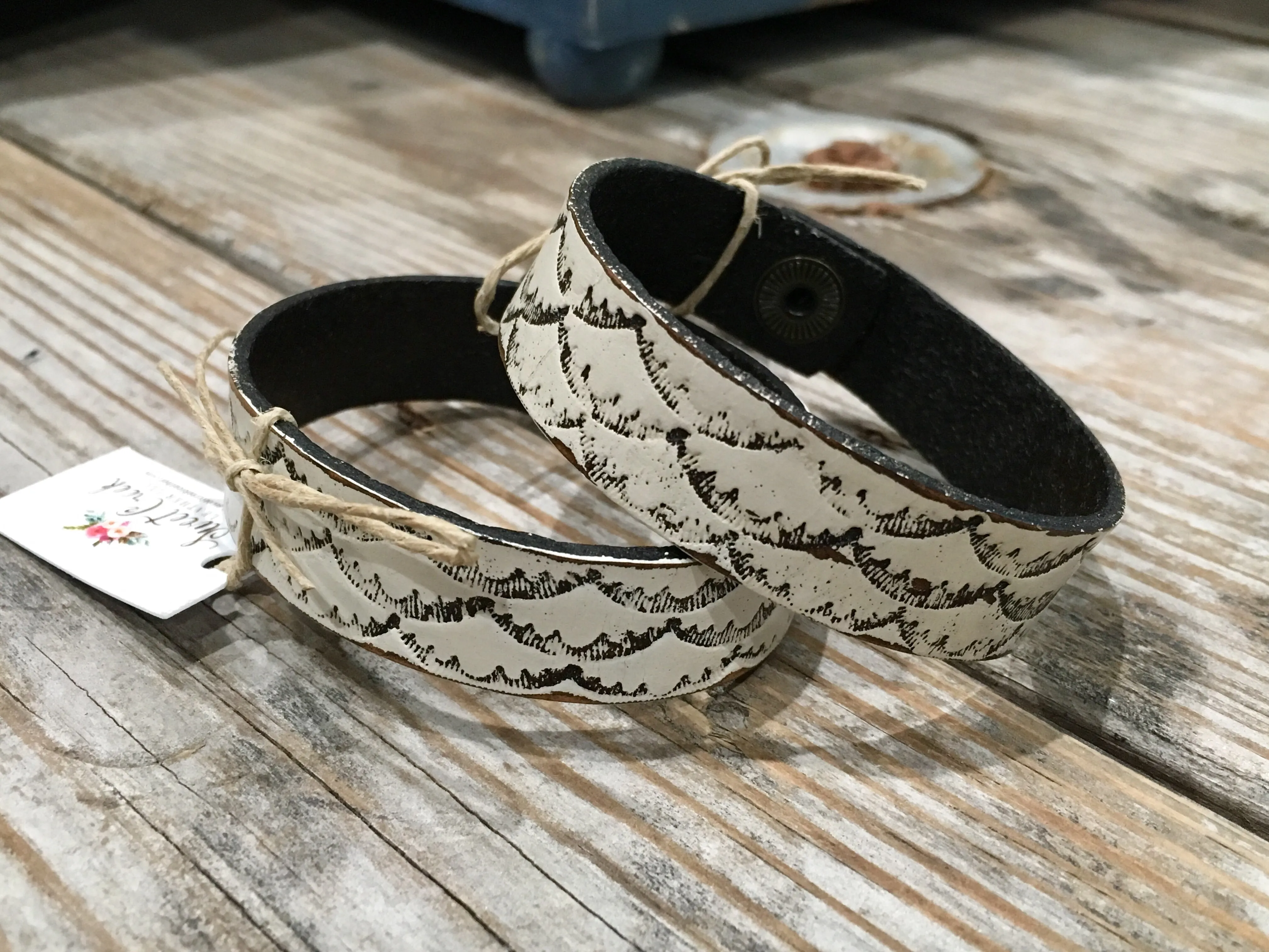 Tooled Leather Bracelet