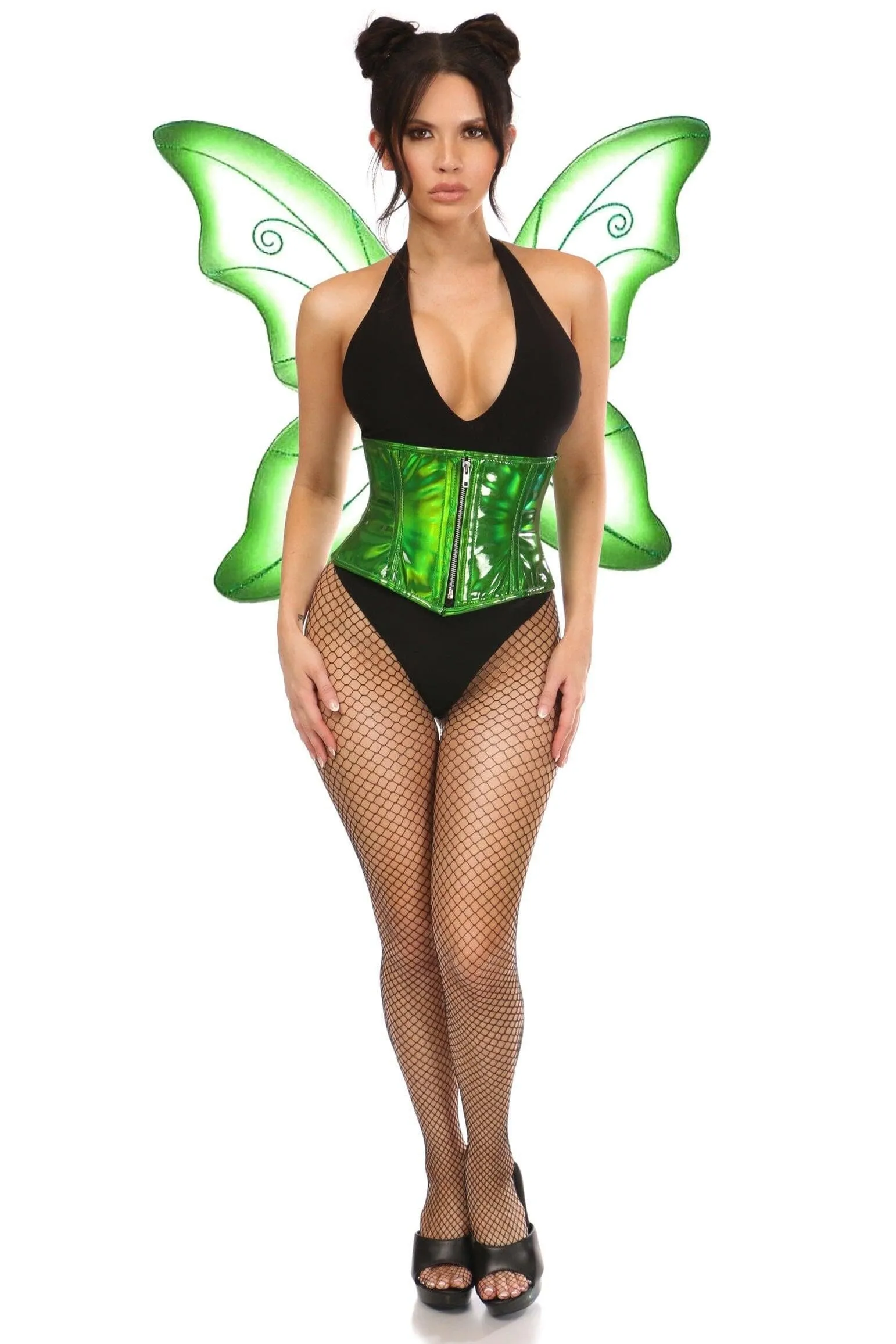 Top Drawer 2 PC Green Pixie Fairy Corset Costume