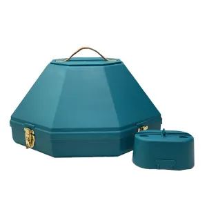 Top Tac Western Hat Box Teale