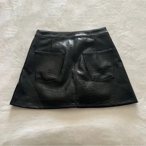 Torn by Ronny Kobo Donnie Mini Skirt In Black Size 8 Medium