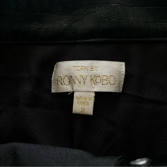 Torn by Ronny Kobo Donnie Mini Skirt In Black Size 8 Medium