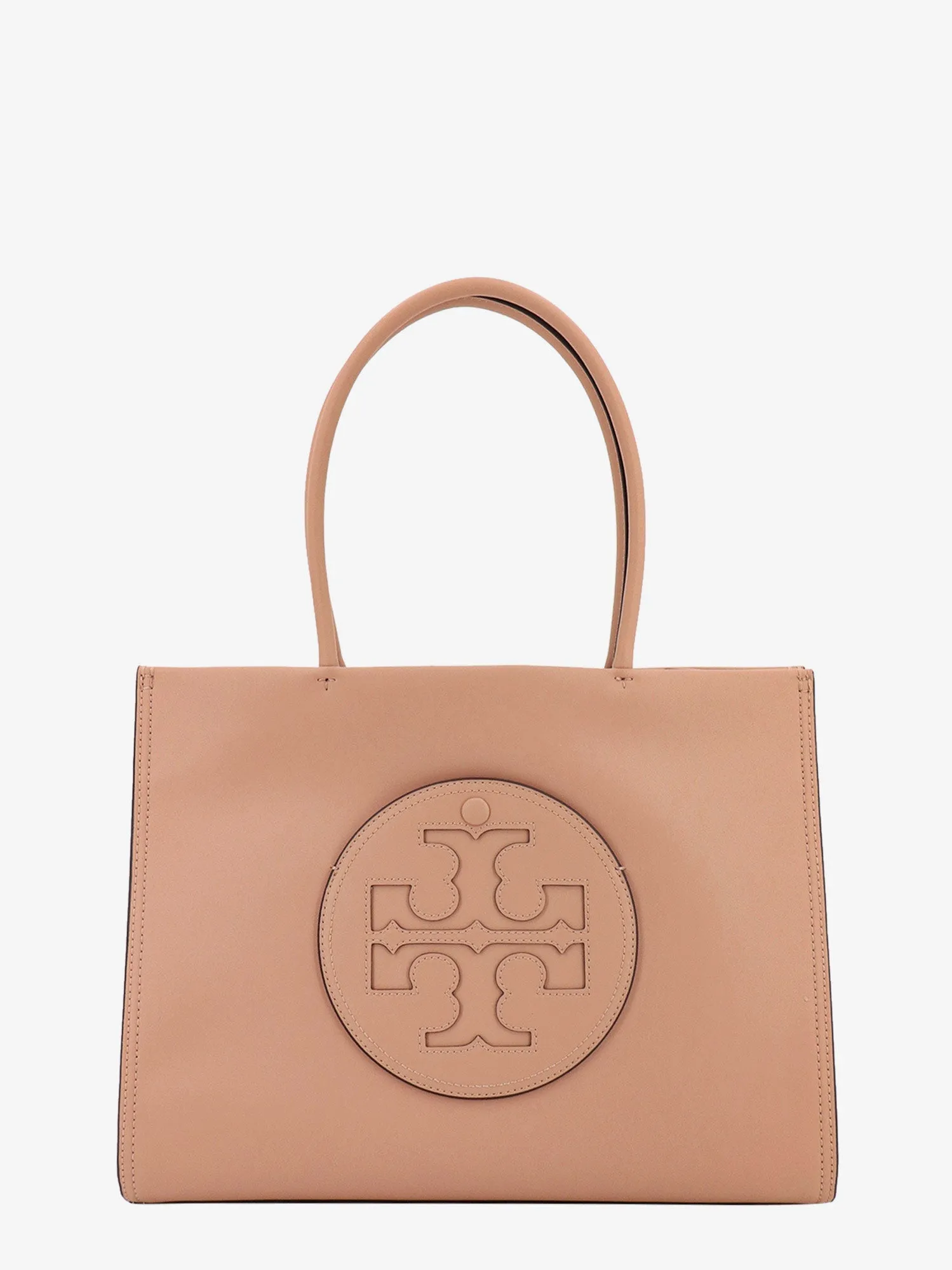 Tory Burch Leather Handbag With Embossed Logo On The Front
