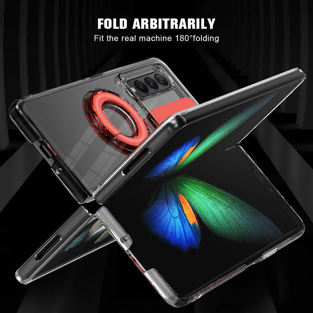 Transparent Push Pull Camera  Protector Case for SaMsung z fold3 5G Clear Case For  samsung galaxy z Fold3 5G